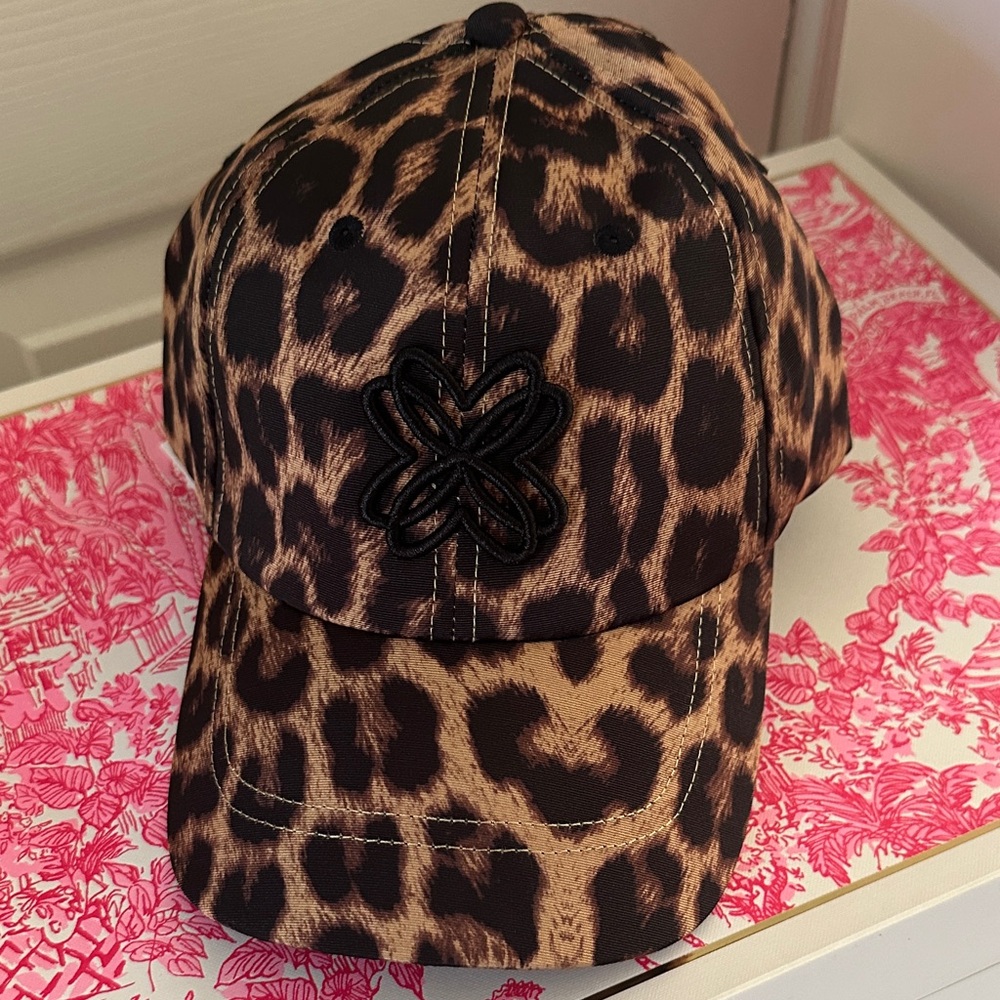 🆕🩷NWT• Lilly Pulitzer Leopard Print Baseball Cap - Picture 10 of 11